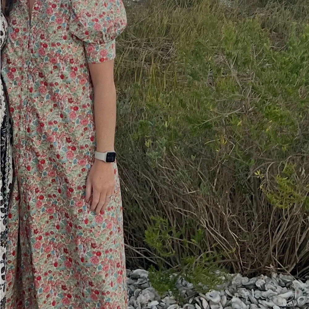 Floral Ruffle Collar Dress - Picture 3 of 3